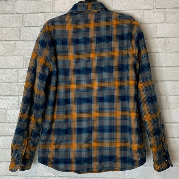 Free Assembly Lined Flannel Work Shirt Jacket Shacket Snap Front - Picture 2 of 11